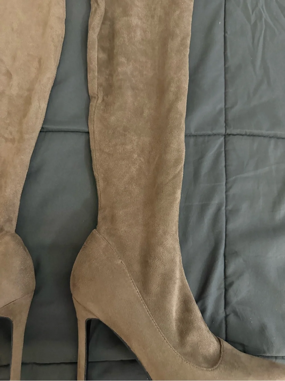 Women’s Over-the-Knee Stiletto Boot in Taupe